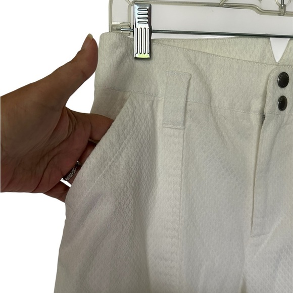 NWT Rag & Bone Abby Stretch Cotton Pants Ivory High Rise  $425. Size 4 - Picture 5 of 8
